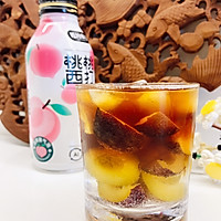 #玩心出道丨夏日DIY玩心潮饮挑战赛#咖啡桃李西打的做法图解4