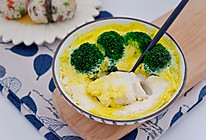 快手早餐—西兰花豆腐蛋羹的做法