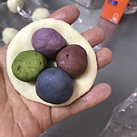 色彩随你选的彩色蛋黄酥，还可以做成星空的哦！（黄油版）的做法图解7