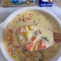 #原制原味，聚会菜谱#奶油玉米浓汤的做法图解14