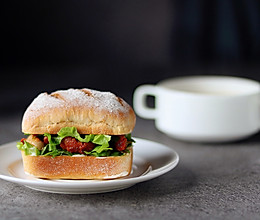 潜水の芝麻汉堡艇 & 低卡小餐包的做法