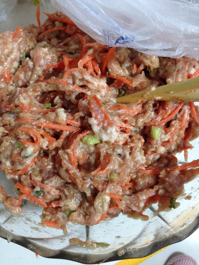 虾皮肉包的做法图解4