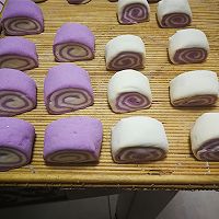 紫薯双色卷的做法图解9