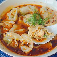 红油茴香虾仁抄手的做法图解12
