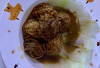红烧油面筋塞肉的做法