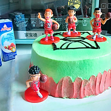 #安佳儿童创意料理#篮球主题奶油蛋糕