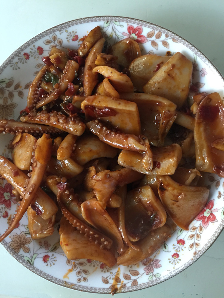 香辣鱿鱼的做法