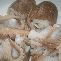蒜苔炒八爪鱼的做法图解2