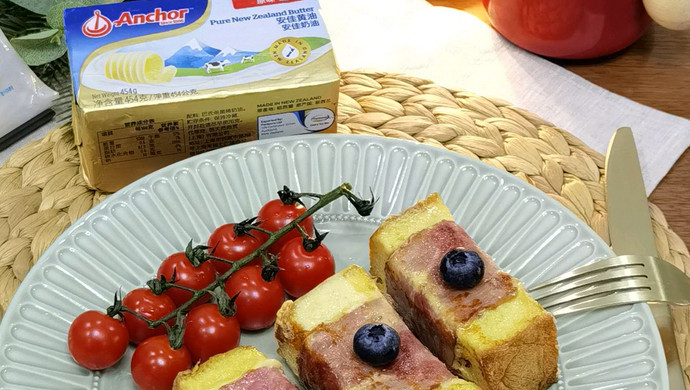 快手早餐，培根芝士吐司卷