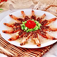 #今天吃什么#金蒜银丝蒸海虾的做法图解17