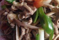 茶树菇炒肉的做法
