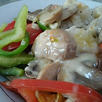 面包机羊肉蘑菇焗饭的做法图解9