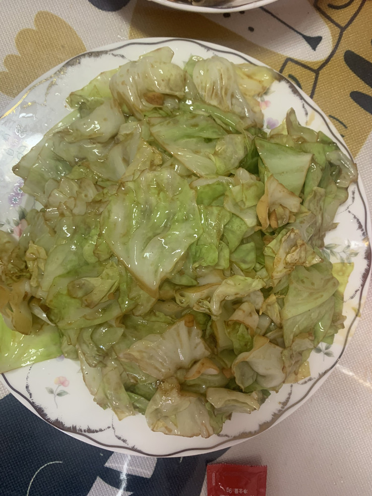 爆炒甘蓝的做法