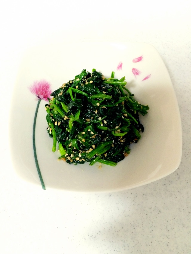 日式芝麻拌菠菜