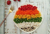 你好，彩虹杂蔬饭的做法