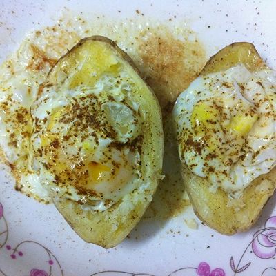 孜然土豆焗鸡蛋