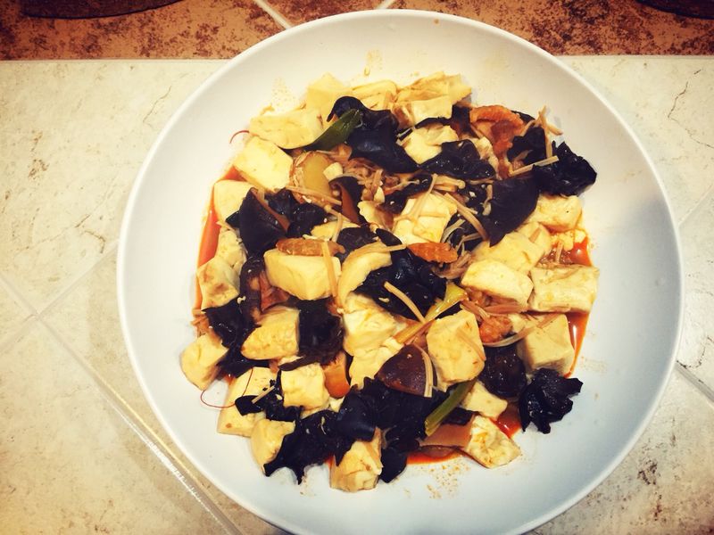 Prawn tofu