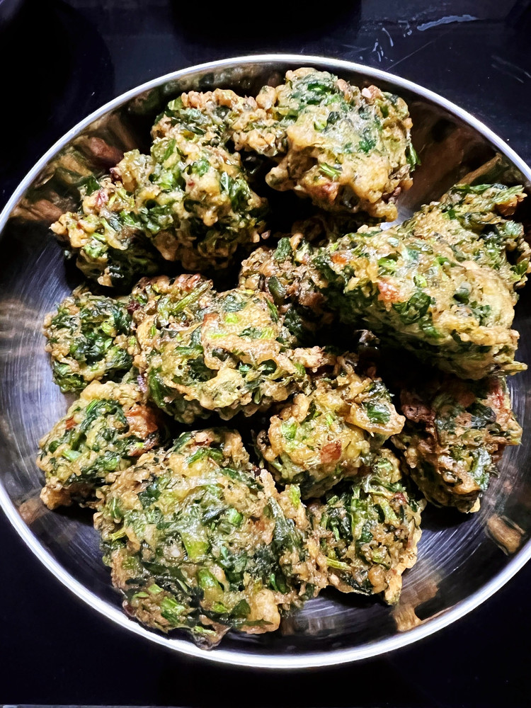 茼蒿丸子的做法