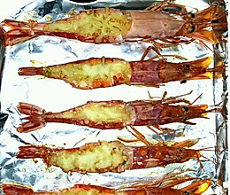 蒜蓉芝士焗大虾的做法