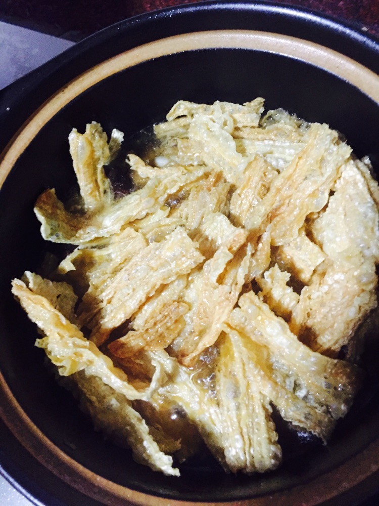 排骨熬腐竹的做法图解4