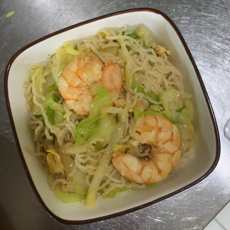 虾仁米粉的做法
