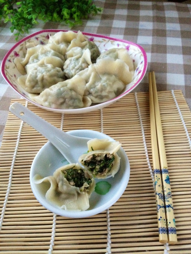 马兰头水饺的做法