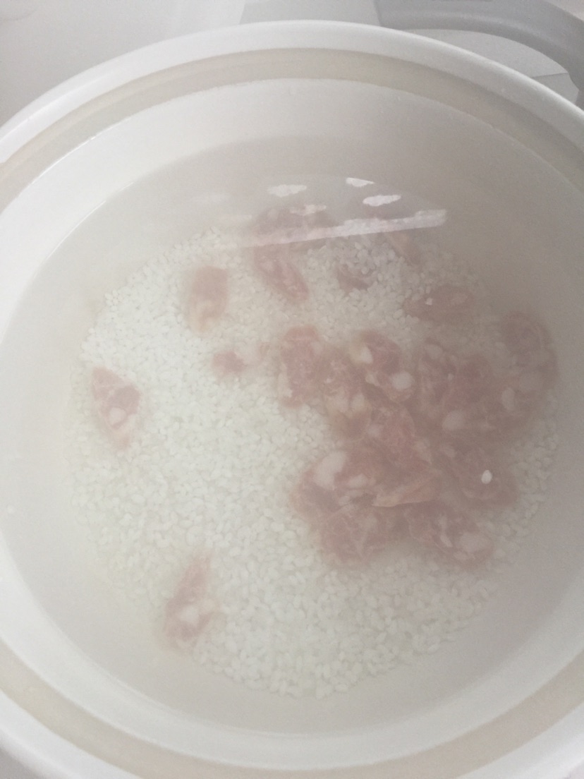 菜粥的做法图解1
