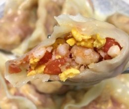 鸡蛋鲜虾番茄饺—儿童辅食(膳食宝塔4)的做法