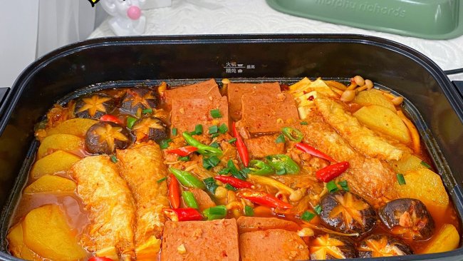 #15分钟周末菜#韩式土豆肉碎锅的做法