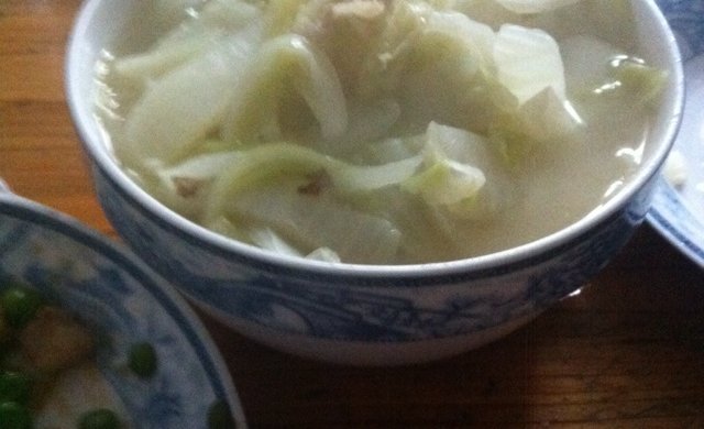 肉片白菜汤