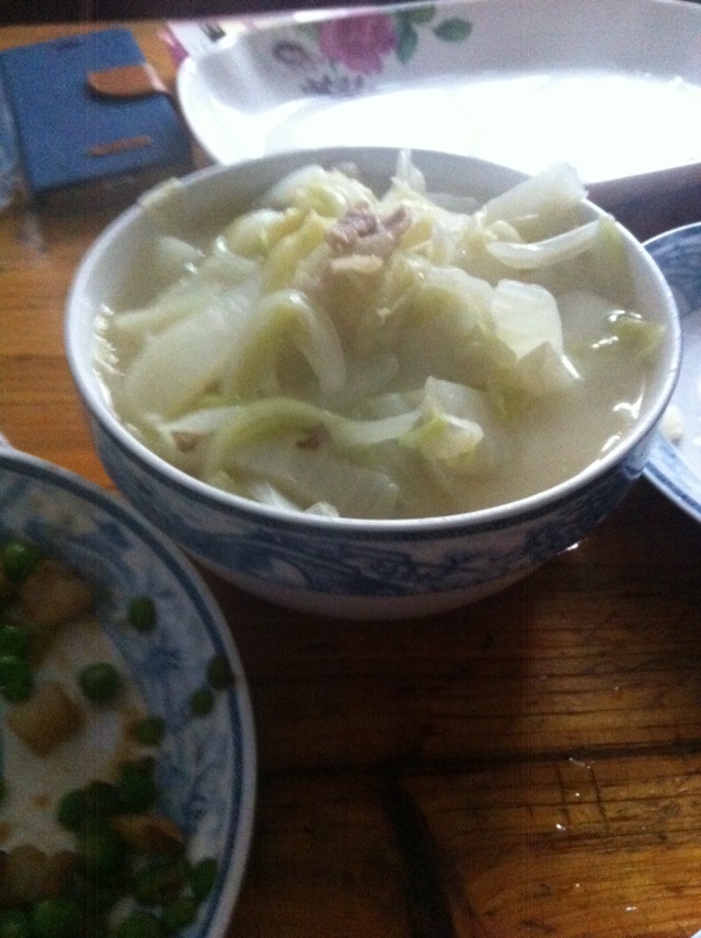 肉片白菜汤