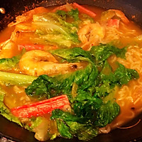 #春季食材大比拼#海鲜辛拉面的做法图解6