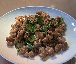 泰式炒打抛肉(罗勒炒碎肉)5的做法
