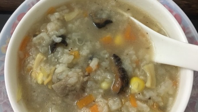 海参排骨养生粥