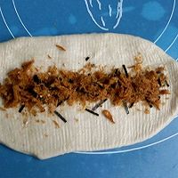 老面肉松炼乳排包的做法图解4