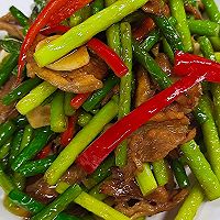 蒜苔炒肉的做法图解7