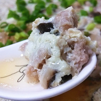 花菇蒸肉泥