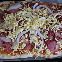厚底香肠披萨的做法图解8