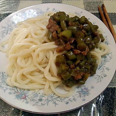 豆角肉丁打卤面