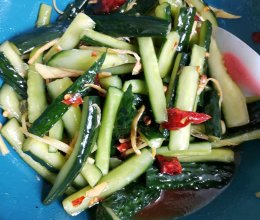 开胃小菜——麻辣酸黄瓜的做法