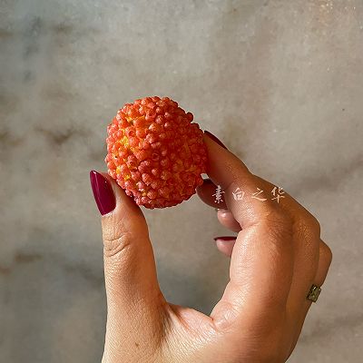 荔枝一般的南瓜芝士球 素食