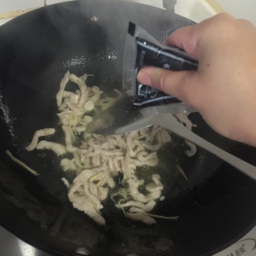 青椒肉丝的做法图解4