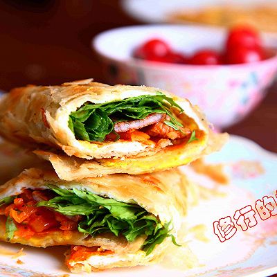 春季长高食谱1：让小朋友大口吃下各种营养的鸡蛋卷肉饼！