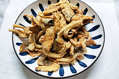 干炸平菇