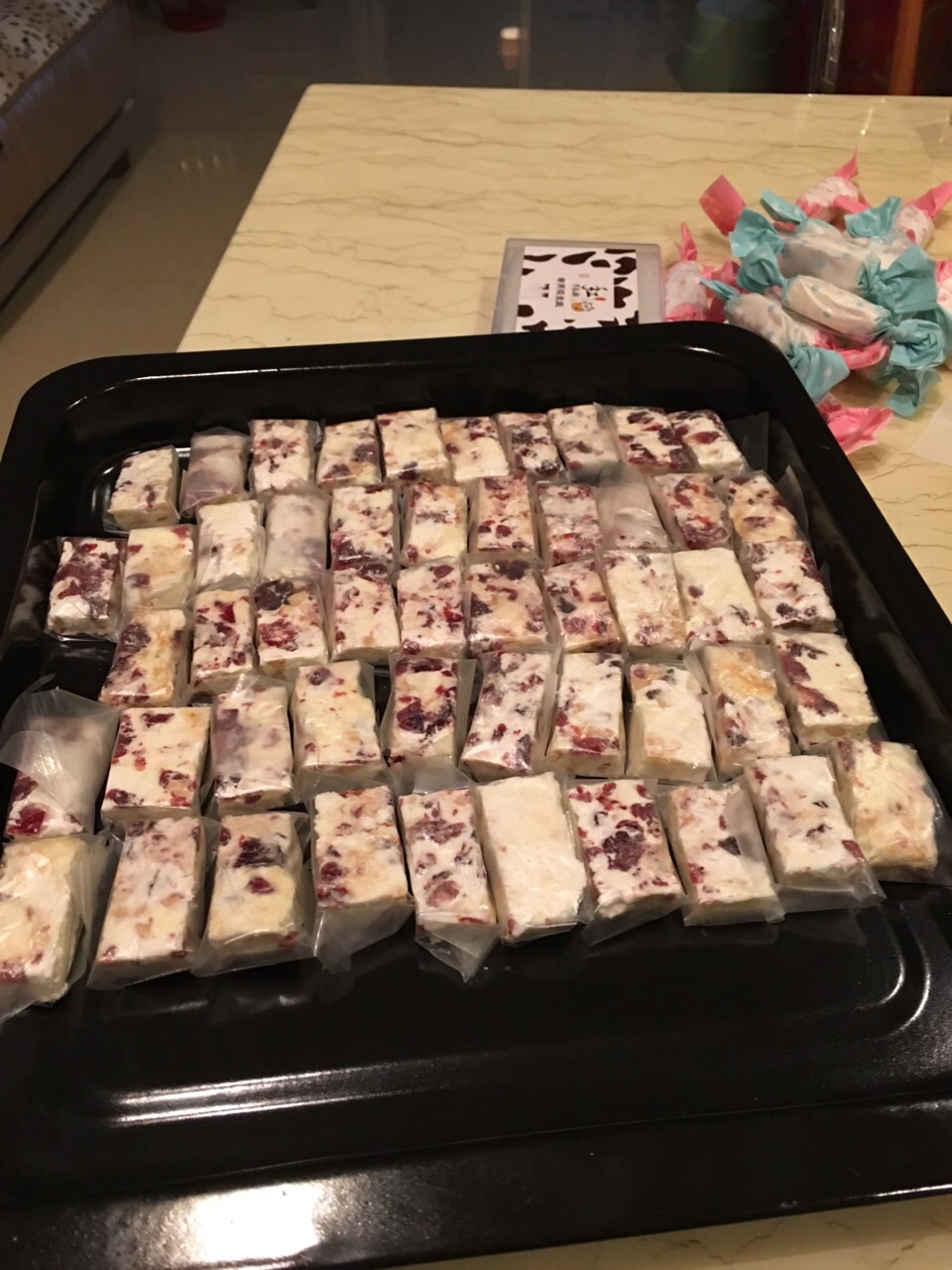 蔓越莓花生牛扎糖的做法图解9