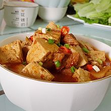 小时候酒席必备的一道菜——牛肉炖豆腐