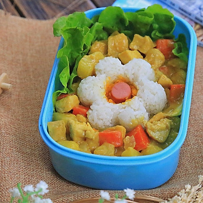  • 椰香咖喱鸡丁饭•