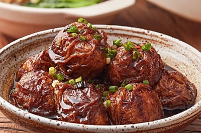 【油面筋塞肉】大上海才有的大肉丸，特别不一般！