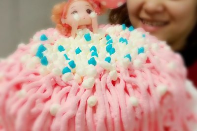 浴缸娃娃生日蛋糕