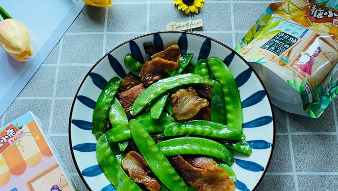 零卡糖腊肉炒荷兰豆